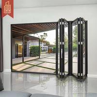 Puerta plegable multifuncional para Patio, habitación de jardín, decoración Interior, fácil de instalar, partición portátil, proyección de pared, puerta plegable