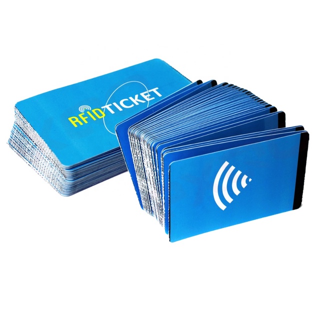 Custom RFID Paper Ticket for Bus/Subway/Train/Zoo Ticket Card Transportation Disposable NFC/RFID Ticket Card
