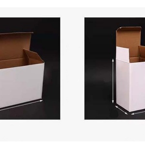 Customizable Foldable Square Paper Candle Paper Box Perfect for Votive/Scented Candles <b>Small</b> Brown Corrugated Paper Box - Product Image 4