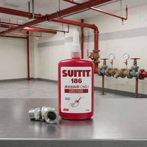 Scellant liquide PTFE Suitit 186 pour filetages, scellant anaérobie pour tuyaux, fabricant OEM - Product Image 1