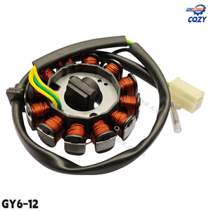 Bobine de magnéto pour <span class=keywords><strong>moto</strong></span> GY6-125, bobine de charge pour <span class=keywords><strong>moto</strong></span> GY6-150, bobine de générateur pour scooter, accessoires de moteur Gy6 - Product Image 3