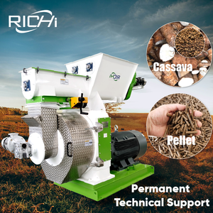 RICHI High Capacity 3-4t/h Coconut Shell Oats Hull Cassava Residue Pellet Machine For Bio Mass Pallet Machine Plant - Product Image 1