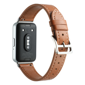 Le nouveau bracelet de montre en cuir confortable et doux à armure toile pour Samsung Galaxy Fit3 pour Galaxy Fit3 - Product Image 3