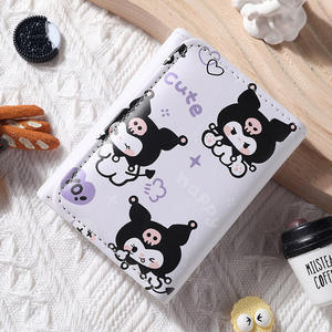 Dompet Lipat Tiga Lucu untuk Wanita dan Anak Perempuan, Hadiah Kartun Anak-Anak, Dompet Koin Kecil Motif Kucing Kuromi Anime, Dompet Pendek untuk Pelajar - Product Image 4