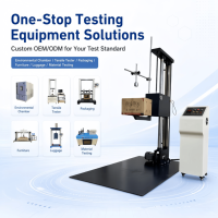 Machine d'essai de chute à bras unique avec élévateur électrique pour cartons, simulateur de chute libre pour laboratoire de simulation de transport