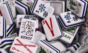 Directement du fabricant : magnifique ensemble de mahjong américain à motifs, idéal pour la maison et comme cadeau, mahjong à 5 couches. - Product Image 2