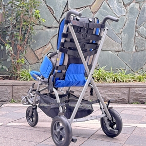 Sedia a Rotelle Pieghevole Manuale per Disabilità Pediatrica, Tutto Terreno, per Paralisi Cerebrale, <span class=keywords><strong>Reclinabile</strong></span>, <span class=keywords><strong>Passeggino</strong></span> per Bambini e Adulti - Product Image 2