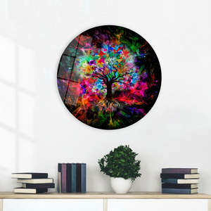 Tableau mural sur toile imprimé Arbre de Vie moderne : Design graphique élégant, ART SUR VERRE TÉRMÉRISÉ - Product Image 3
