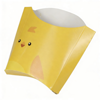 Boîtes à frites jetables en gros d'usine, personnalisées en papier kraft pour restaurants de restauration rapide à emporter