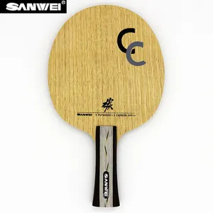 Hot sale Sanwei CC LD carbon five layer wood 73 g light finished film table tennis bat blade