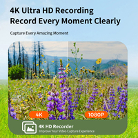 Le plus récent appareil photo numérique HD 4K 3.0 ''écran tactile IPS avec lumière flash et fonction MP3 appareil photo étudiant pour la photographie