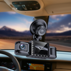 Hot bán 3 Máy ảnh ống kính 170 độ IPS xe máy ảnh <span class=keywords><strong>DVR</strong></span> Xe ghi âm 1080p phía trước trở lại Dash Cam 1 năm bảo hành - Product Image 2