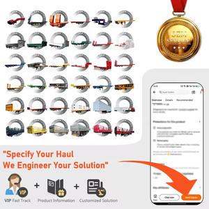 Semi-remorque surbaissée à col de cygne hydraulique 3, 4 ou 5 essieux, capacité 1-2 tonnes, plateau 12,5x2,5x1,5m, Fengniao - Product Image 6