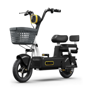 Bicyclette de ville électrique pour adultes OEM 350w 400w 500w 48v en vrac d'usine, scooter électrique léger, <span class=keywords><strong>moto</strong></span> avec grand panier - Product Image 1