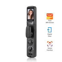 Hot 3D Face Reconocimiento de huellas dactilares automático al aire libre impermeable cámara de seguridad TTlock Tuya NFC Wifi Smart Door Lock Set