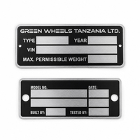 Plaque de signalisation métallique gravée au laser personnalisée, étiquette en aluminium pour machines-outils et équipements industriels OEM