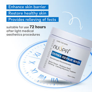 Masque crème pour le visage NUSPA Private Label 500 ml, apaise les irritations, réduit les rougeurs, masque facial à base de plantes multiples pour femmes et hommes - Product Image 4