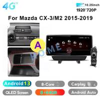 10.25 pouces Android 13 voiture lecteur multimédia Radio GPS Navigation pour Mazda 2 / CX3 stéréo CarPlay WiFi 4G BT écran tactile