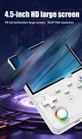 Consola de Juegos Portátil R36 ULTRA X de 64 GB/128 GB, Pantalla Grande de 4.5 Pulgadas 1024*768, RK3326, WIFI, Compatible con Juegos Retro de PSP, PS1, N64, R36