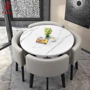 Derniers Modèles Tables et Ensembles <span class=keywords><strong>de</strong></span> Chaises pour Loisirs, Réception, Salon, Cuisine et Restaurant – Petites Tables Rondes à Dîner ou à Café - Product Image 6