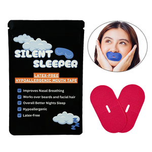 Cinta bucal antironquidos Tiras bucales para dormir de forma ovalada con ventilación de respiración Mejora el sueño nocturno Alivio instantáneo de los ronquidos - Product Image 1