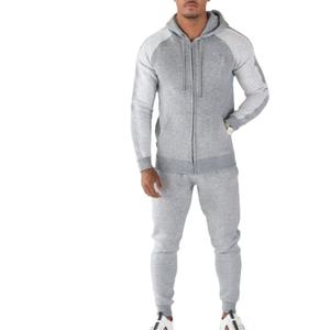Sudadera de algodón de dos piezas de alta calidad para hombre, jersey con logotipo personalizado, chaqueta y pantalón de gimnasio para entrenamientos de gimnasio de invierno - Product Image 1