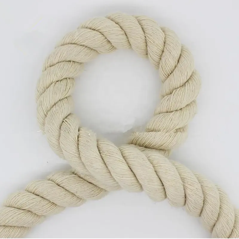 Natural白色粗ツイストロープ3ツイストロープ径綿装飾Handmade DIY 15ミリメートルロープ