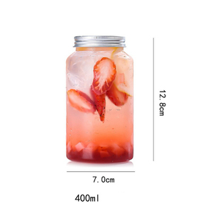 Copo descartável transparente de PET para chá de bolhas (Boba) de 400ml, 500ml, 550ml e 650ml com tampa de alumínio para chá com leite e suco. - Product Image 5