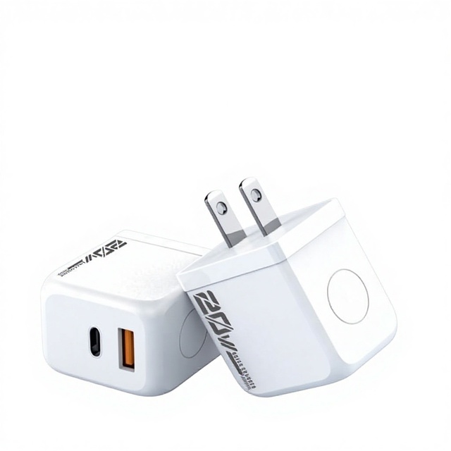 20W Gan Pd Qc3.0 Fast Charging Usb C Wall Charger Portable Fireproof Power Adapter for Iphone Samsung Xiaomi Huawei