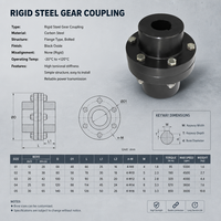 Accouplement à bride rigide en acier au carbone S45C certifié ISO, vente directe usine, service de personnalisation pris en charge