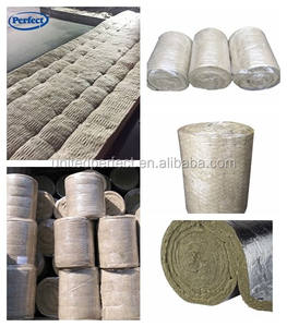 Gran oferta, lámina <span class=keywords><strong>aislante</strong></span> de lana de piedra de roca, malla de alambre con cara, tubería térmica, aislamiento de chimenea - Product Image 6