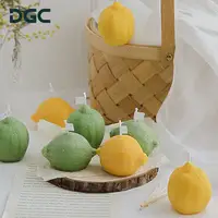DGC شعار مخصص اليدوية الديكورات المنزلية الروائح شمعة الليمون على شكل شمعة شكل الفاكهة شمعات معطرة