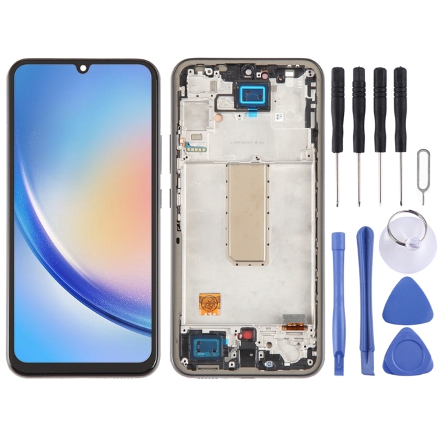 High Quality for Samsung Galaxy A34 5G SM-A346B OLED LCD Screen Digitizer Full Assembly With Frame