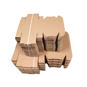 Cajas de cartón corrugado con logotipo personalizado impreso, Color marrón, venta al por mayor