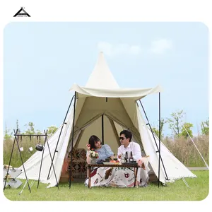 보틴 글램핑 텐트 습기 방지 내구성 삼각형 캠핑 자동 텐트 오프닝 팝업