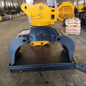 360 graden draaibare motor-aangedreven roosterklem accessoire voor graafmachines met steengrijper voor graafmachines van 4-40 ton - Product Image 4