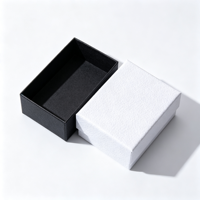 Boîte de rangement pour bijoux haut de gamme, écologique, étanche, rectangulaire, à motif texturé, avec couvercle supérieur et inférieur, pour collier, bracelet et bague
