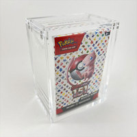 Boîtier de protection personnalisé moderne en acrylique transparent avec couvercle magnétique pour cartes Pokémon