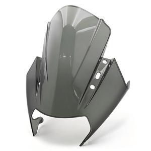 Pare-brise avant ABS pour <span class=keywords><strong>KTM</strong></span> <span class=keywords><strong>RC125</strong></span> RC250 RC390 2014-2023, déflecteur de vent pour moto, noir/gris, vente chaude - Product Image 2