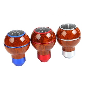 JDMotorsport88 רכב אדום עץ Shift Knob <span class=keywords><strong>5</strong></span> מהירות ידניים מקל שיפטר מנוף עם 3 מתאמי גומי - Product Image 2