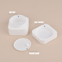 WOGU 5g/10g/30g/50g PP Quadratische Mattierte Doppelwandige Cremetiegel Neuerscheinung Körperbutter Haarwachs Tiegel Hautpflege Kosmetikverpackung