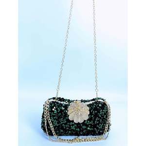 Bolso de Mano de Lujo Brillante Personalizado en Oferta, Bolso de Noche con Cuentas Brillantes, Bolso de Fiesta para Graduación, Boda - Product Image 4