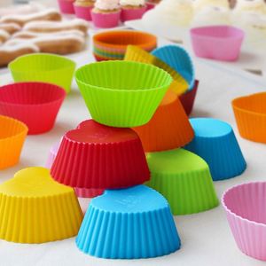 Utensilios para Pasteles, 5 Tipos de Moldes Pequeños Antiadherentes de Silicona 100% de Grado Alimenticio para Hornear Cupcakes - Product Image 4