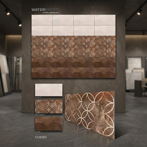 Carreaux muraux en céramique de luxe Foshan 300x600mm 12x24 en porcelaine émaillée, finition miroir bleu Méduse, pour hôtel, salle de bain, hall, extérieur - Product Image 6
