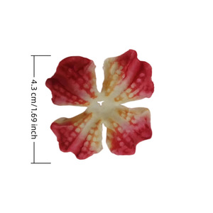 Silk Hydrangea Flower <b>Petals</b> 4.3 Cm Embossed Single Branch For Shoe Decorations - Product Image 1