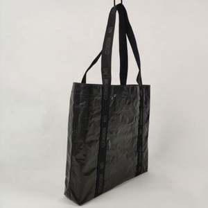 Bolsas de laminación de compras ecológicas con bolsas con logotipo Compras en línea Xl Bolsas de compras negras - Product Image 3