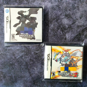 Videogiochi retrò con scatola Pokmon nero bianco 1 2 cartuccia per console per videogiochi Nintendos