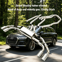 Tuyau d'échappement en acier inoxydable personnalisable pour Audi Q7, kit d'échappement Catback haute performance à montage direct pour l'amélioration de la voiture
