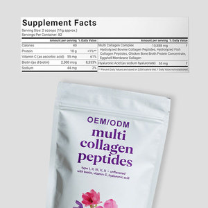 Poudre de peptides de collagène Richtek 907g, facile à dissoudre, sans OGM, sans saveur, multi-protéines, vitamine C naturelle, santé de la peau des femmes - Product Image 6