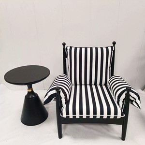 <span class=keywords><strong>Fauteuil</strong></span> d'appoint Boucle en bois massif, style rétro français, pour petit espace, salon, balcon, canapé paresseux, <span class=keywords><strong>fauteuil</strong></span> individuel en tissu médiéval - Product Image 4